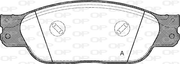 OPEN PARTS Комплект тормозных колодок, дисковый тормоз BPA0731.00